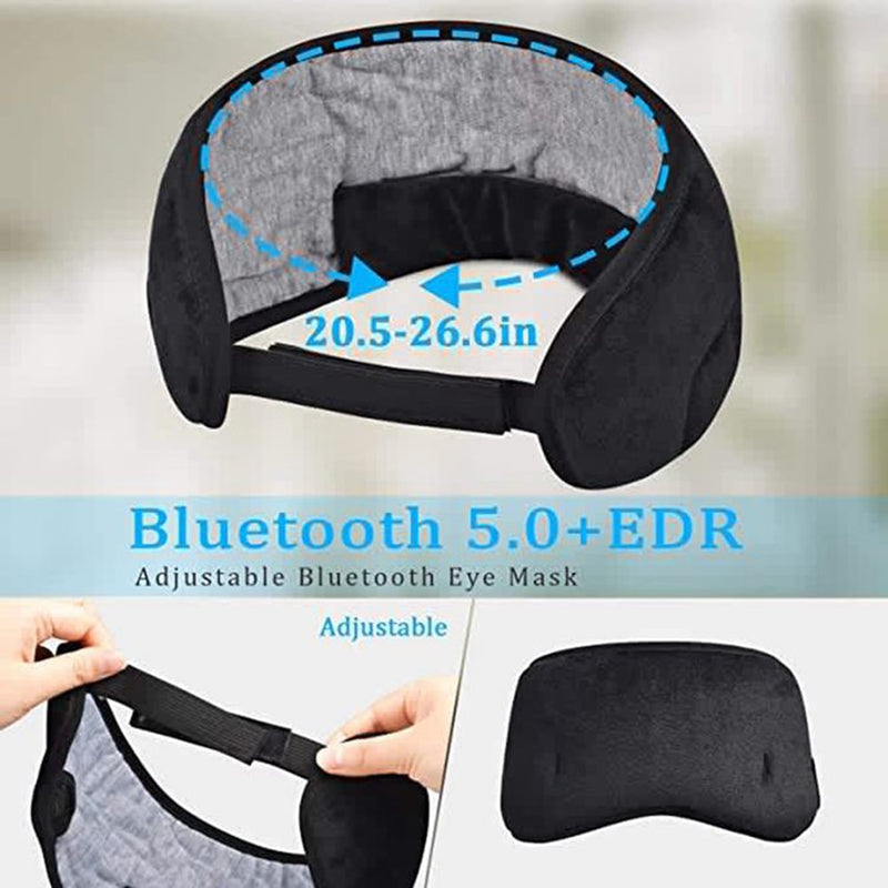 Máscara de Dormir com Fone de Ouvido Bluetooth (BLOQUEIA 100% DA LUZ)